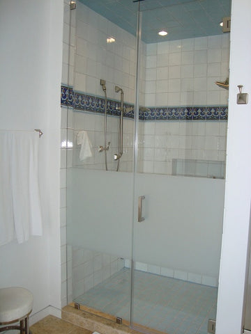 Plain and Patterned Spanish Tiles Make This Steam Shower Sizzle