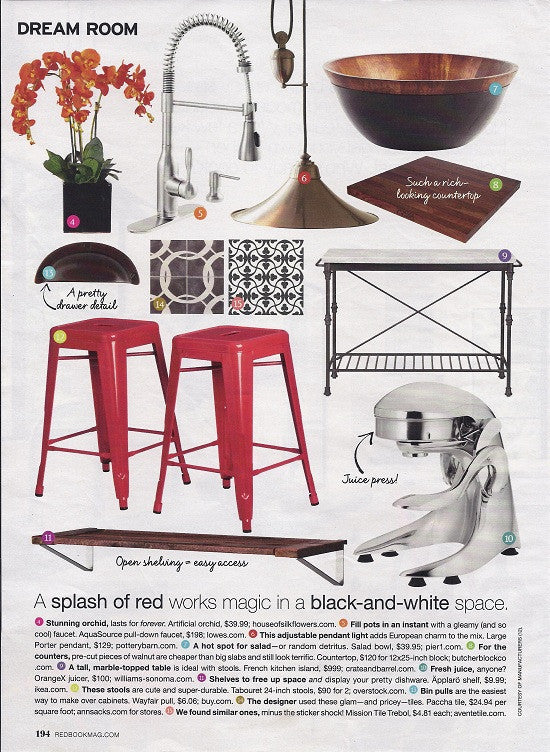 Redbook, April 2015, 1 Dream Kitchen, 15 Real Ideas, 3