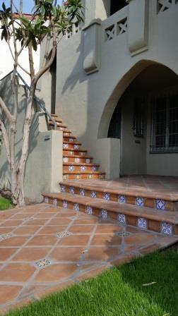 Saltillo tile pavers look great with Spanish-style homes