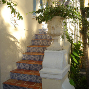 Spanish Tiles on Stair Risers
