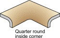 Ceramic Tile Trim - Inside Corner Quarter Round