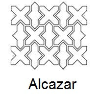 Arabesque Alcazar Line Drawing
