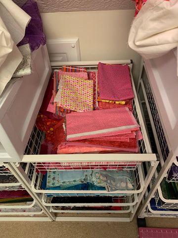 Fabric organization, really only see what is on top.