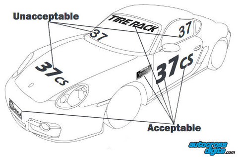 SCCA Rulebook Autocross Markking Example