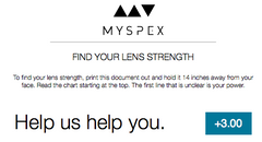 Find Your Lens Strength Chart