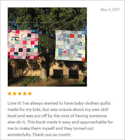 make your own baby clothes quilt review