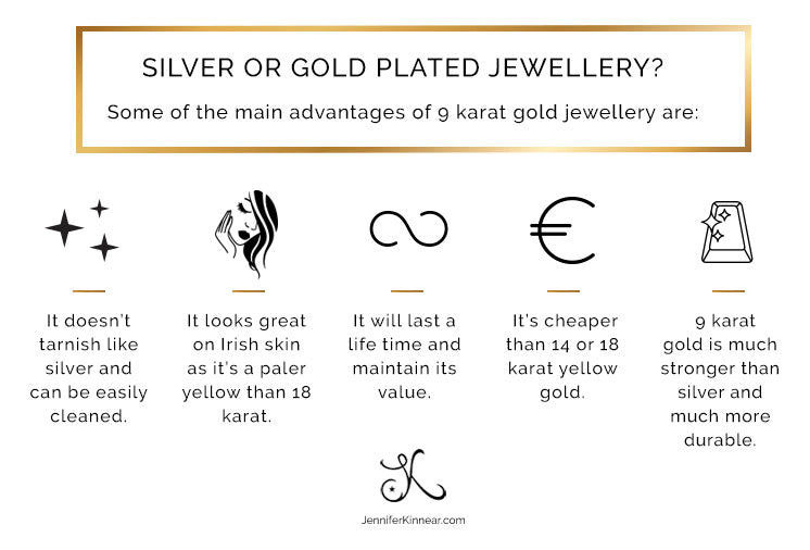 Advantages of 9 Karat Gold Jewellery - Jennifer Kinnear