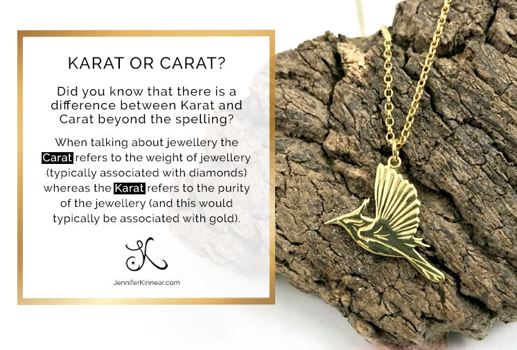 Difference between Karat and Carat - Jennifer Kinnear