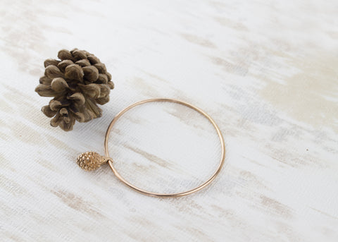 pine cone bangle