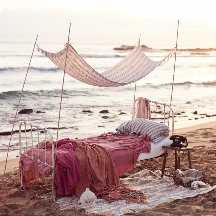 Beach shoot for Raven's Landing. Shot by Jack Grayson, styled by Jacklyn Wyer. Unique, Authentic Textiles from Turkey on the shores of Gerringong, Australia.