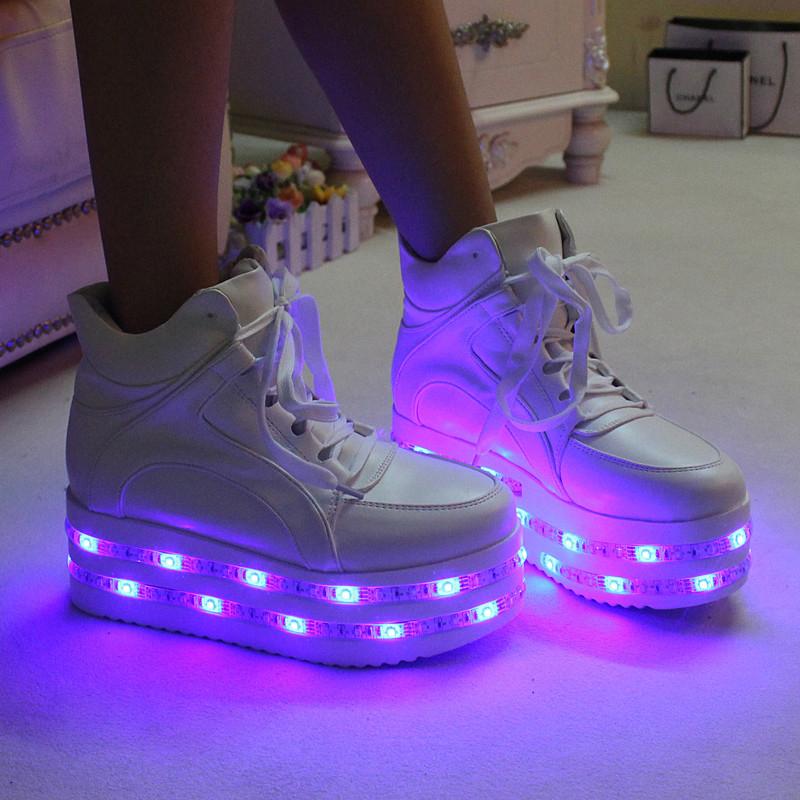 light platform sneakers