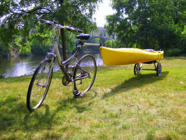 kayak trolley on bike