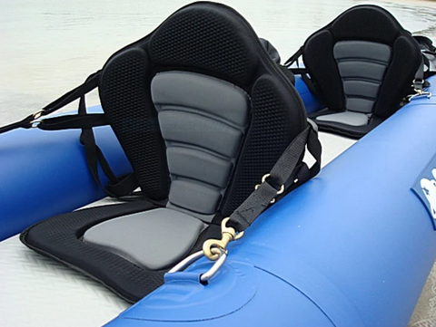 Kayak seats in inflatable kayak