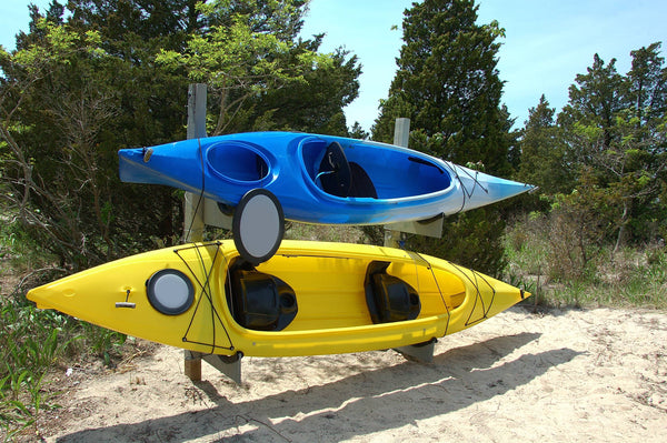 Kayaks in J-Rack