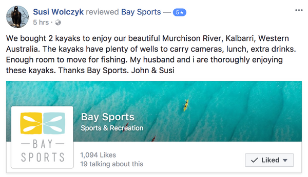 Bay Sports Customer Reviews