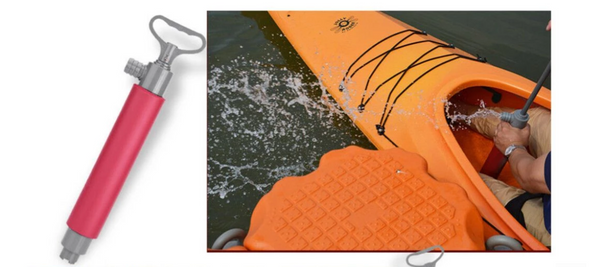 How does a kayak bilge pump work
