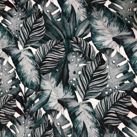 Dark Green /Teal Leaves Blanket