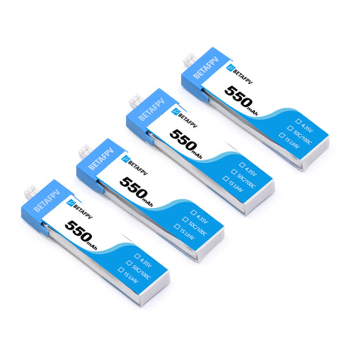 550mAh 1S Lipo HV Battery (4PCS)