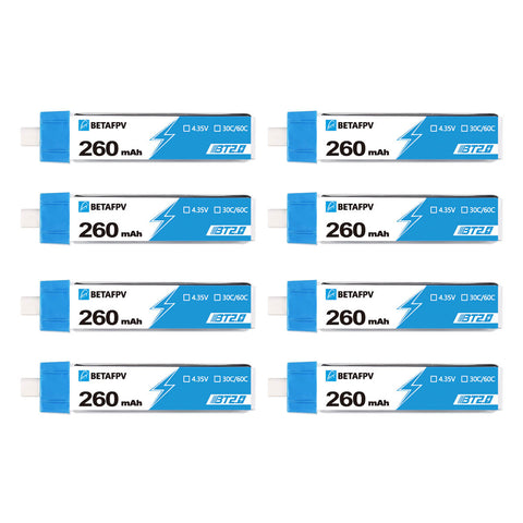 BT2.0 260mAh 1S 30C Battery (8PCS)