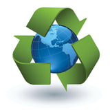 earth with recycling arrow