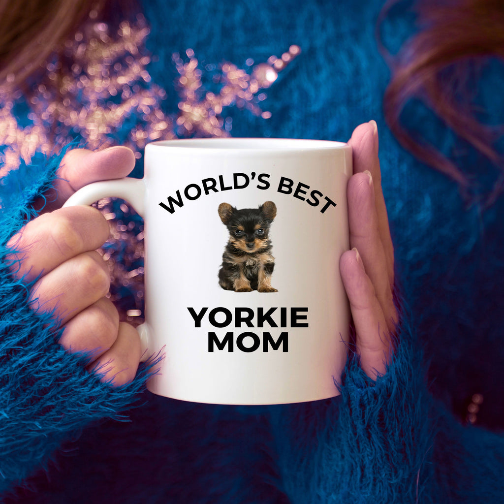 yorkshire terrier puppy dog mom coffee mug