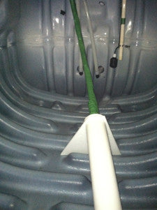 Cistern cleaning example - plastic cistern after.