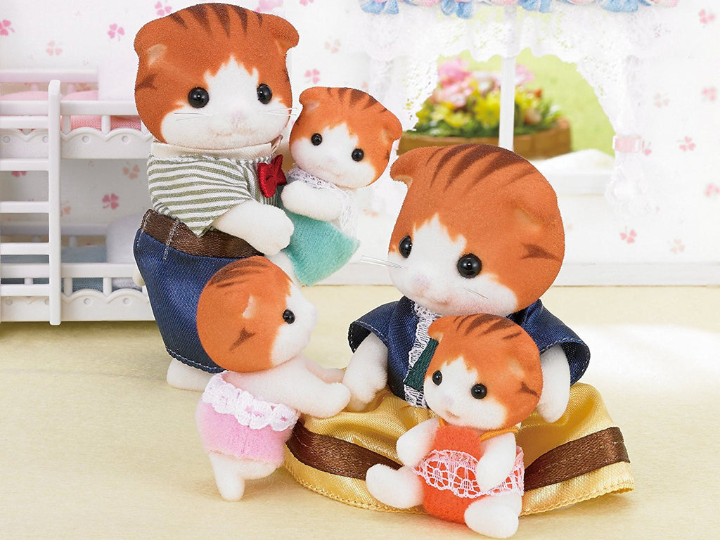 sylvanian families maple cat family