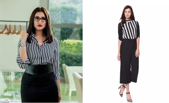 Parineeti Chopra Instagram Sandeep Aur Pinky Faraar stripes jumpsuit