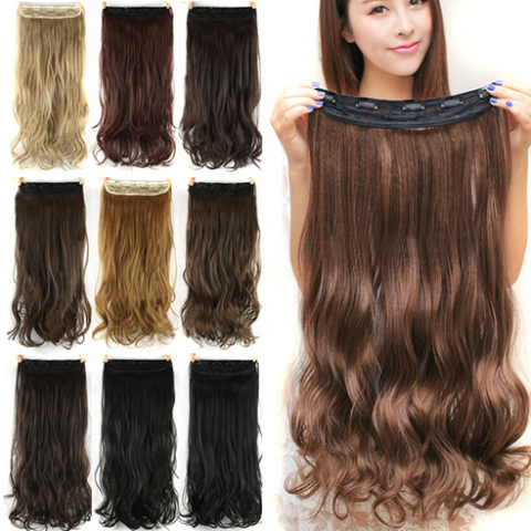 Long wavy hair extensions with clips application – Shop Low Cost -  IG@shoplowcost Sito Ufficiale