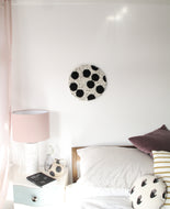 Fibre Wall Art In Black Spots