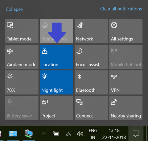 Windows 10 Location Services settings - TPS Tech Blog on Laptop Battery Health Tips 