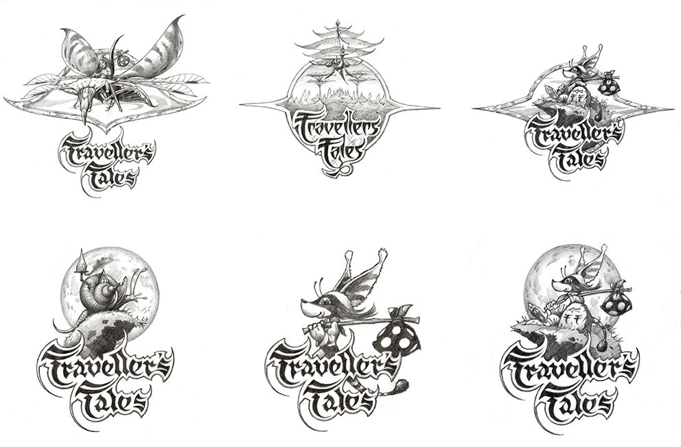 Traveller's Tales Logos by Rodney Matthews