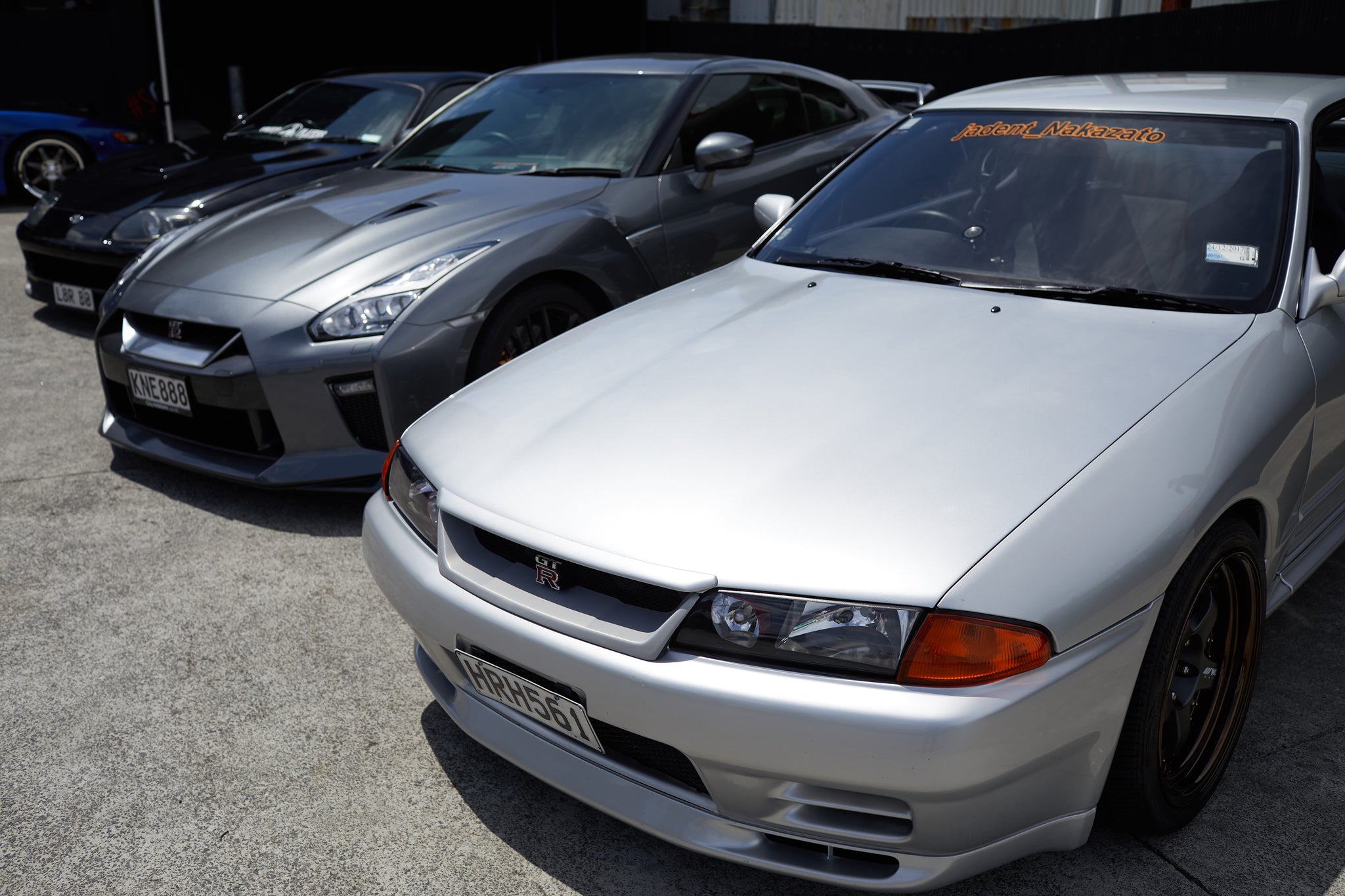 Nissan GTR 32 and 34 at Scarles