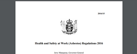 Asbestos Regulations 2016