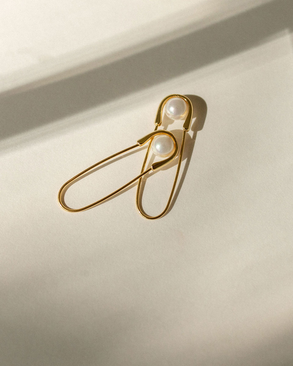 Safety Pin Earrings | En Route Jewelry