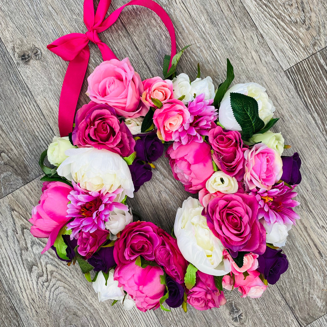 ‘Power Pinks’ Door Wreath