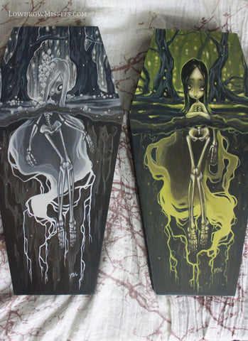 coffin girl painting