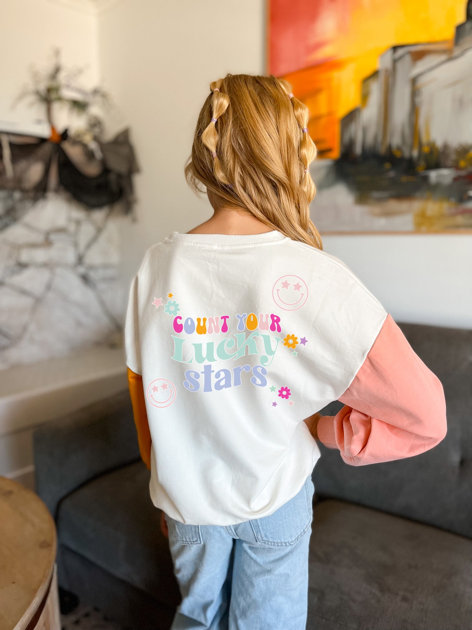 Color Block Boho Pullover | Count your Lucky Stars
