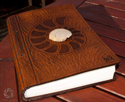 Jamie Keating's leather journal from Earthworks Journals