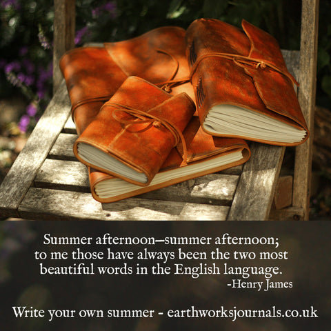 Write your own summer No. 4 - Henry James Quote - Earthworks Journals