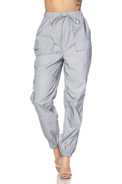 reflective cargo joggers