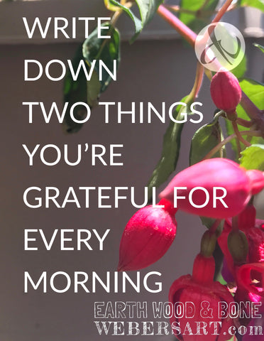 Practice gratitude with EArth Wood & Bone