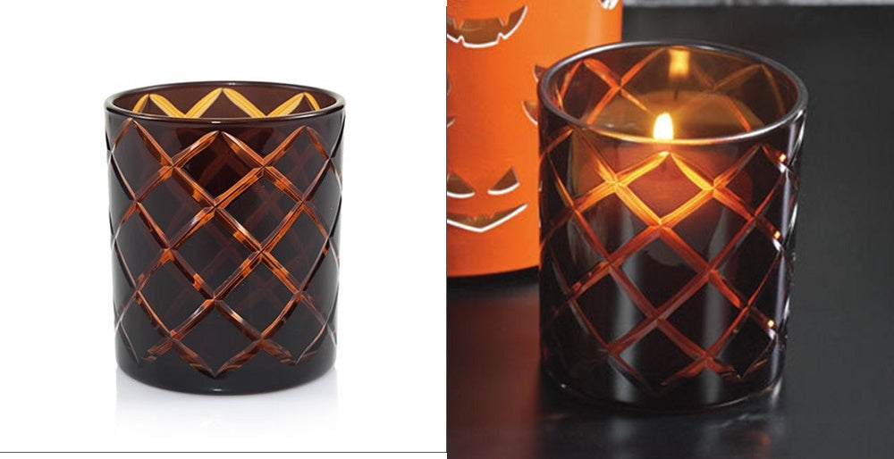 Yankee Candle Set of Two Autumn Mosaic Design Votive Holder NEW 