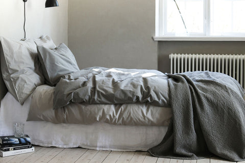 Miro Waffled Cotton Throw over the bed
