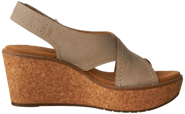 clarks nubuck wedge