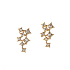 Seven Saints Star Cluster Stud Earrings