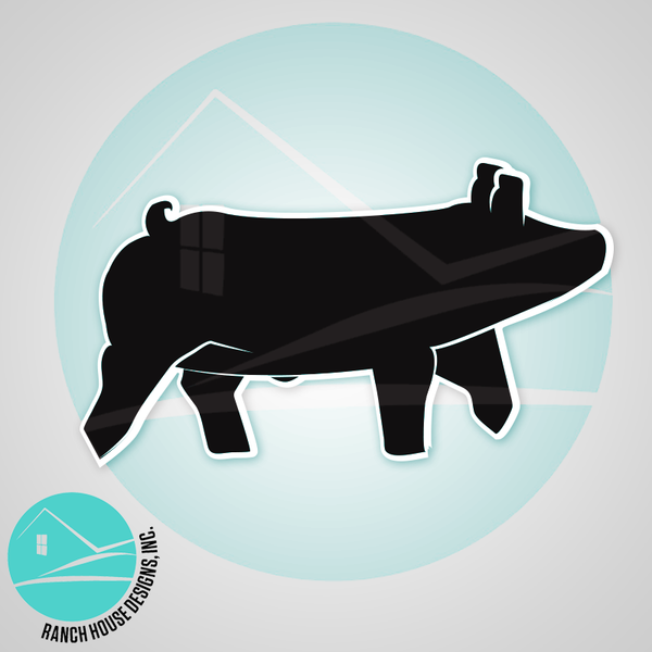 Show Pig 4 Cutout – Ranch House Designs, Inc.