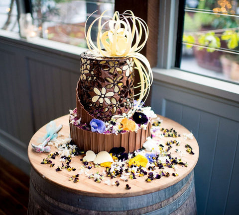 Wedding Chocolate Smash Cake