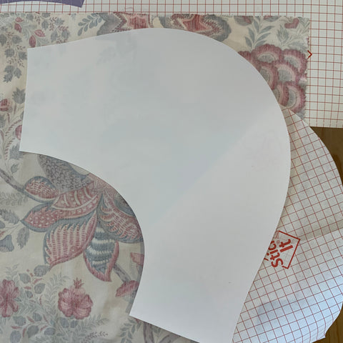 laminate your fabric to your lampshade paper
