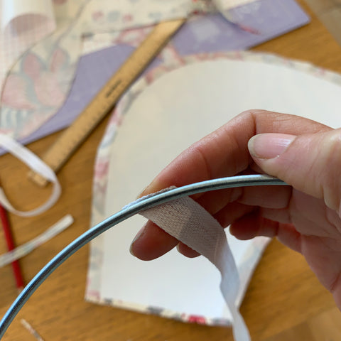 bind your rings with cotton tape